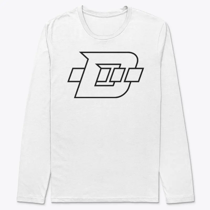 Daninator "D" Logo - Black Outline