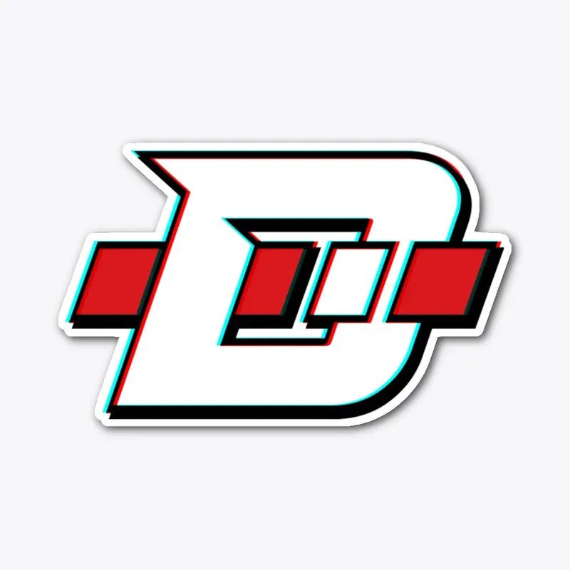 Daninator "D" Logo - 3D Anaglyph