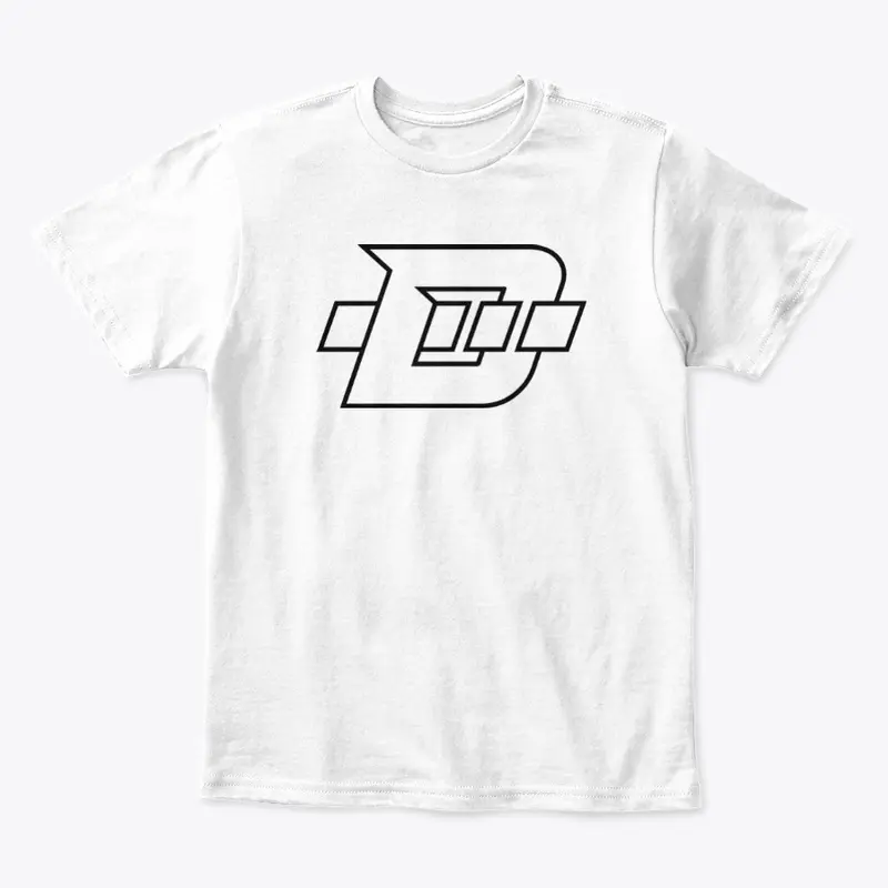 Daninator "D" Logo - Black Outline