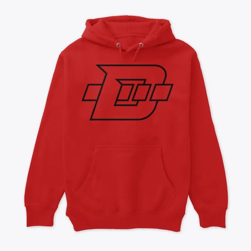 Daninator "D" Logo - Black Outline