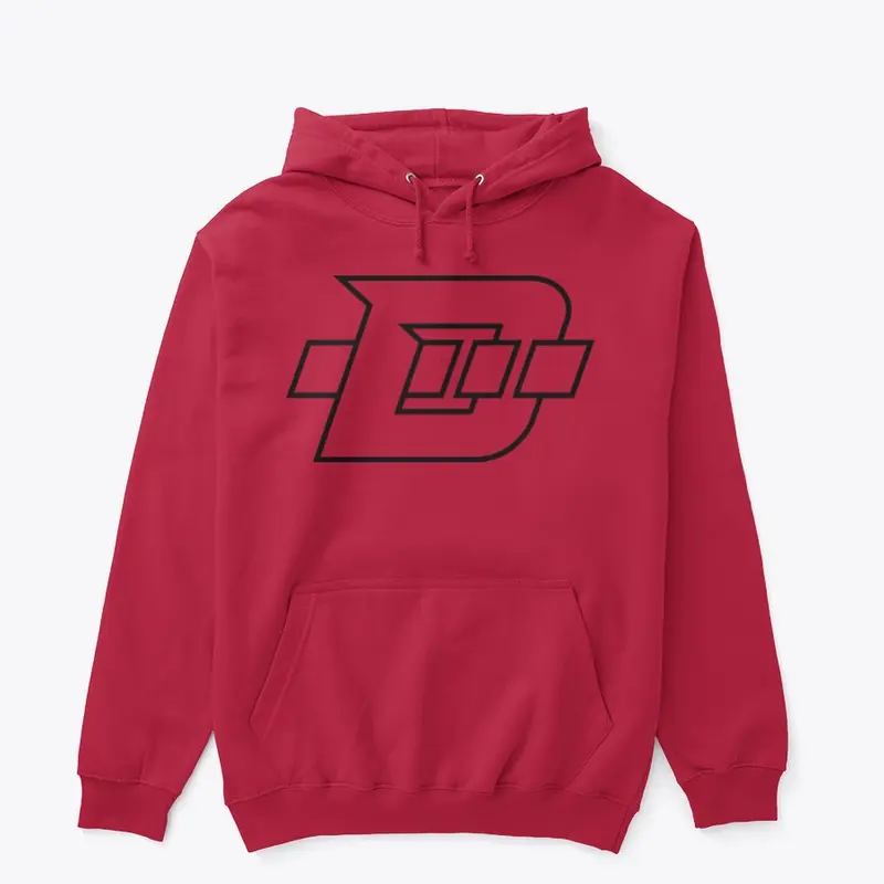 Daninator "D" Logo - Black Outline