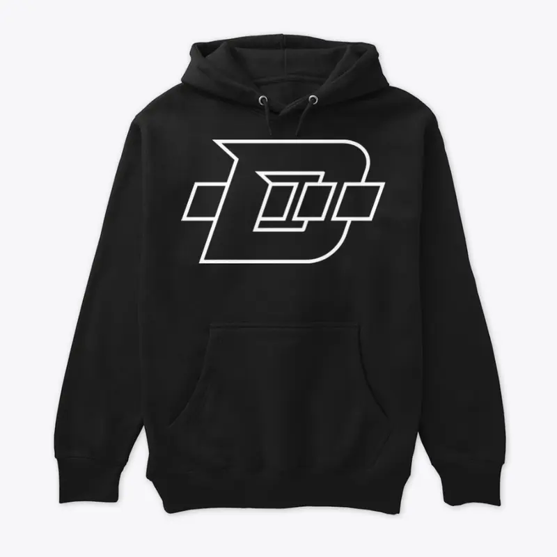 Daninator "D" Logo - White Outline