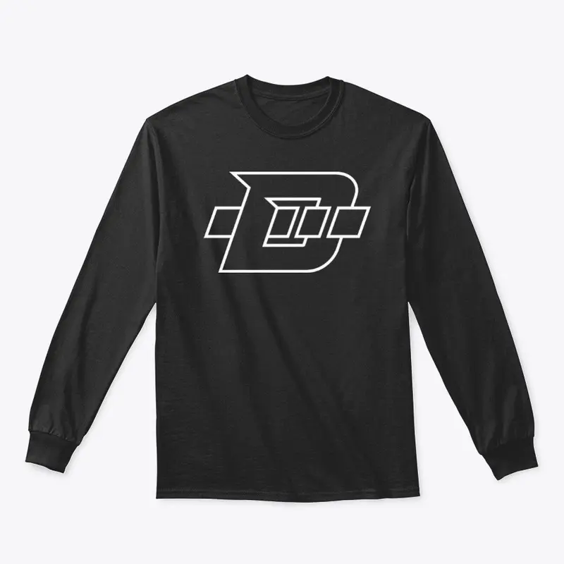 Daninator "D" Logo - White Outline