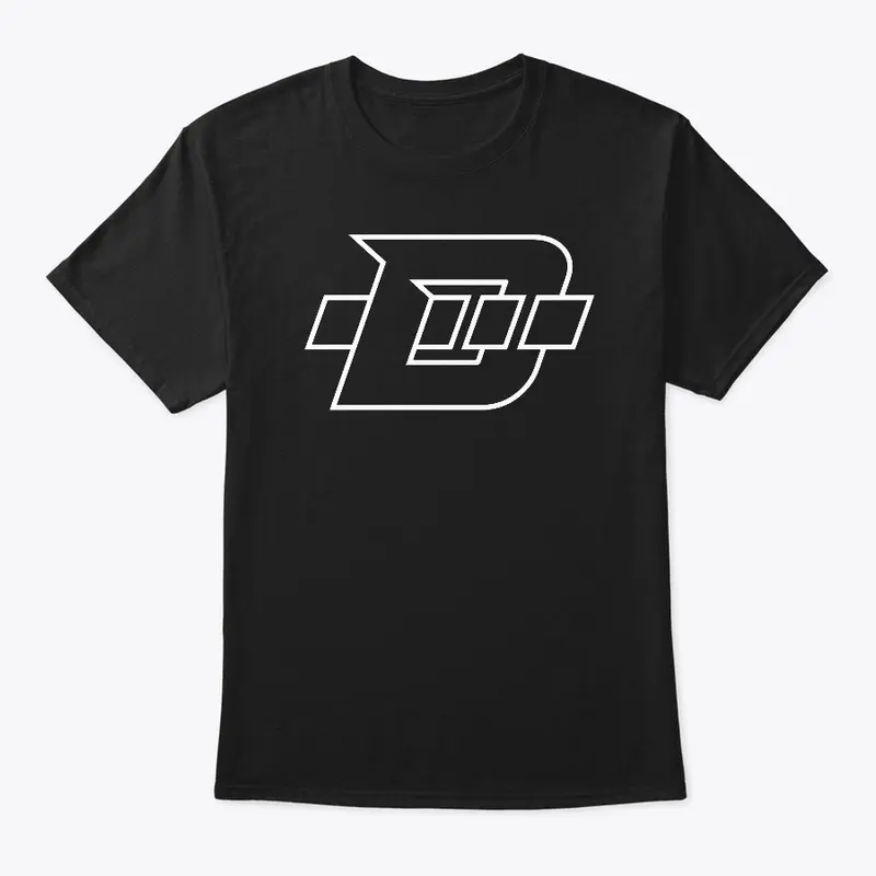 Daninator "D" Logo - White Outline